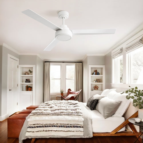 52 Inch Modern Ceiling Fan Without Light