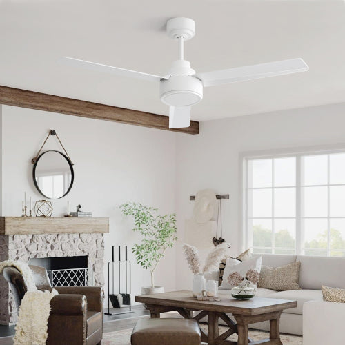 52 Inch Modern Ceiling Fan Without Light