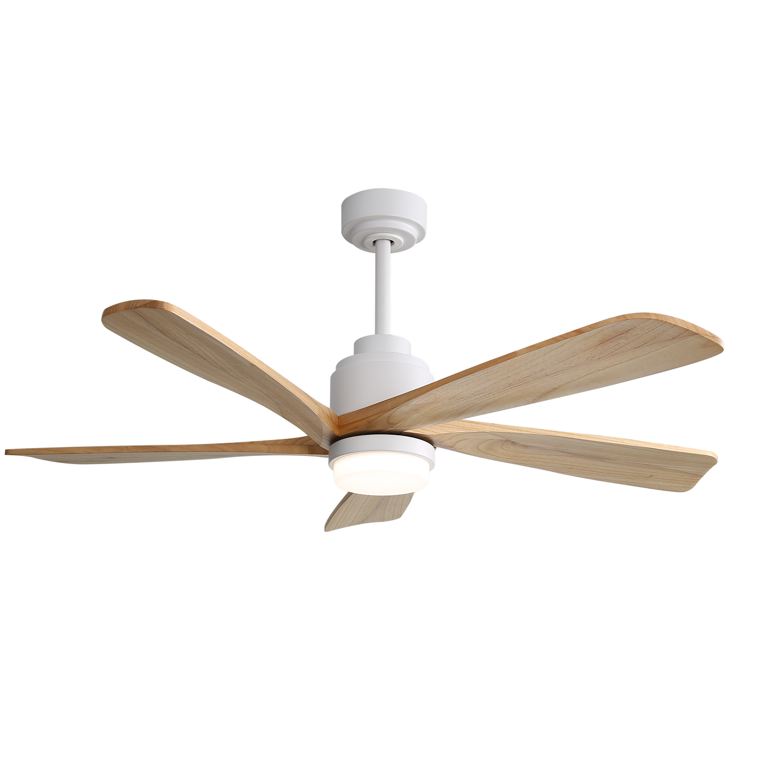 52 inch Ceiling Fan with Lights Remote Control Modern Smart Ceiling Fan Compatible with Alexa Google APP